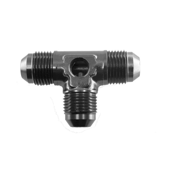 REDHORSE PERFORMANCE 6an Male Tee w/1/8npt Port Black