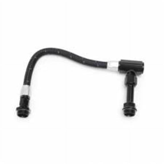 06 AN ProClassic Dual Inlet Carburetor Fuel Line Kit, Black - Holley 4150