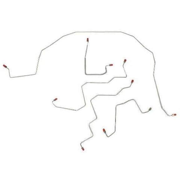 06 Only Dodge Ram 1500, 4wd, 2WABS, Front Brake Line Kit; Pickup Truck; Steel WKT0601OM