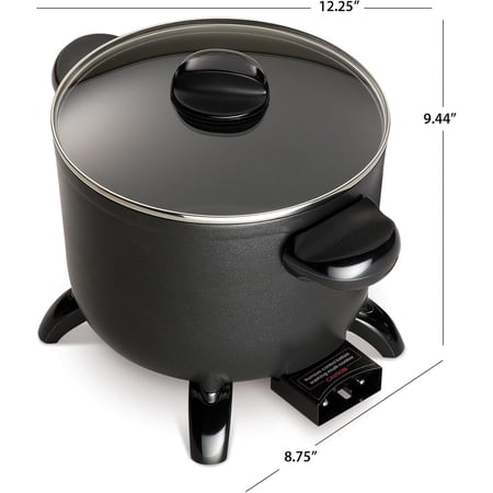 06006 Kitchen Kettle Multi-Cooker/Steamer, Black