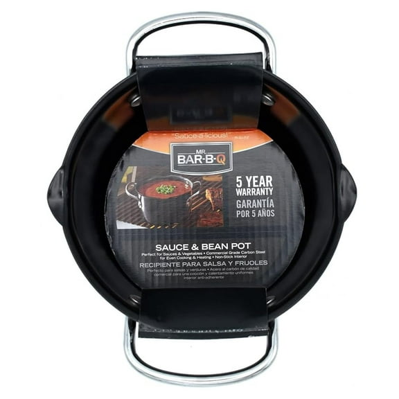 06101YNS Sauce And Bean Pot, Black