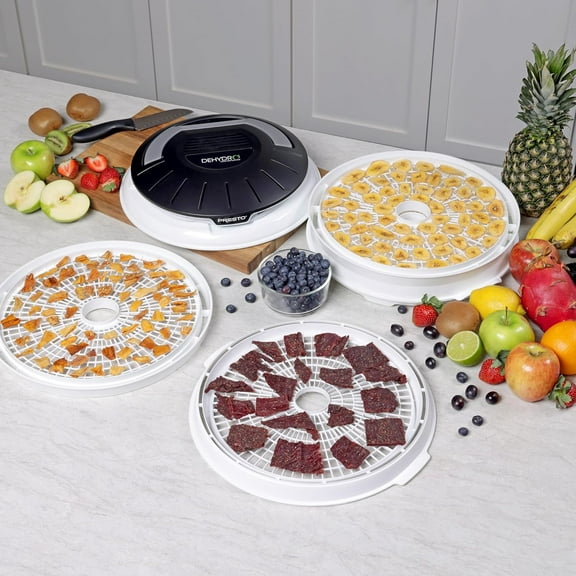 06300 Electric Food Dehydrator with 4 Expandable Trays for Healthy Snacks