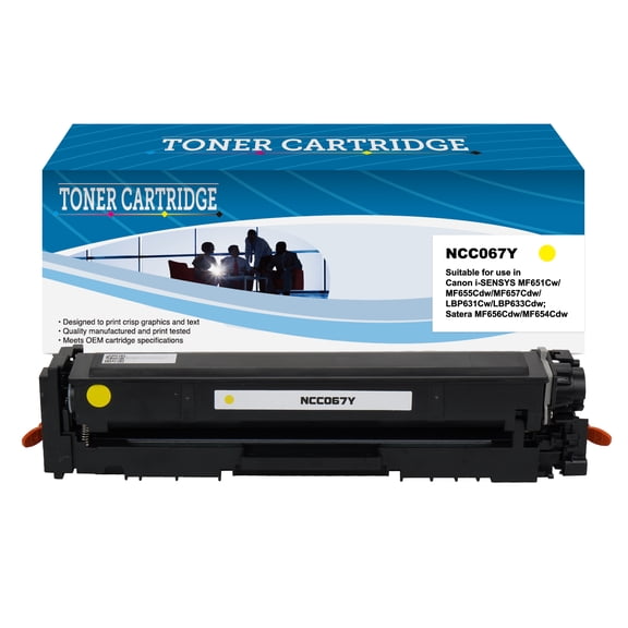 067 GRG-067 Toner Cartidge Compatible for Canon 067H Cartidge 067H imageCLASS MF656Cdw LBP632Cdw MF653Cdw LBP633Cdw MF654Cdw Series Printer High Yield (Yellow-1-PACK)