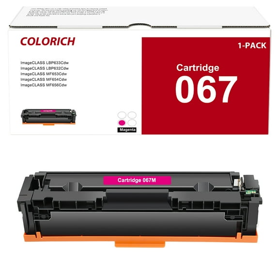 067 Toner Cartridge Compatible for Canon 067 Cartridge 067 CRG-067 067H imageCLASS MF656Cdw MF654Cdw LBP633Cdw LBP632Cdw MF653Cdw (Magenta,1-Pack)