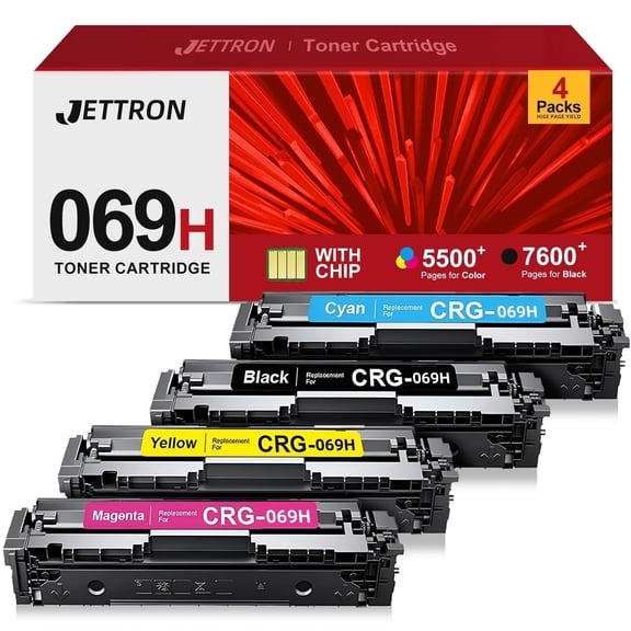 069H 069 Toner Cartridge Compatible for Canon 069H Toner Cartridge Work for Canon imageCLASS LBP673Cdw LBP674Cx LBP674Cdw MF752Cdw High Yield for Canon 069 toner cartridge set 4 Pack