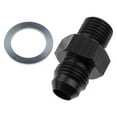 thumbnail image 1 of 06AN Male AN & JIC Flare to 0.12 NPSM Transmission Fitting, Black - 2 Piece, 1 of 1