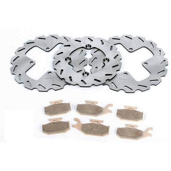 07-12 Can-Am Outlander Max 650 Front & Rear RipTide Brake Rotors & Brake Pads