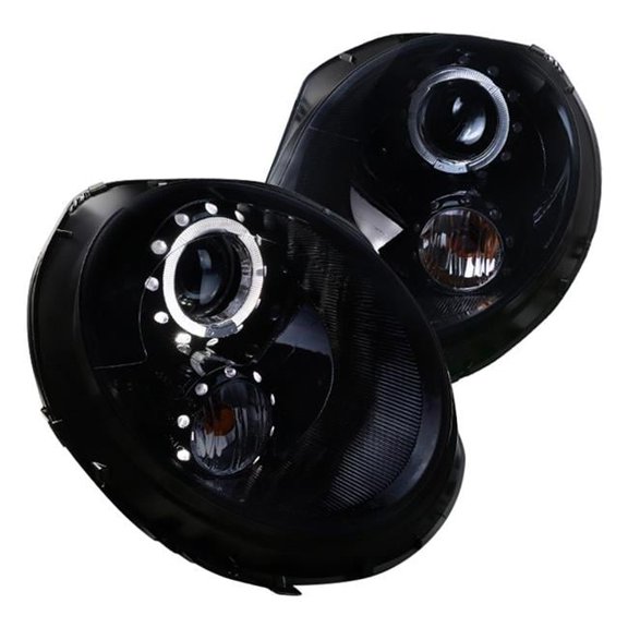 07-12 Mini Cooper Projector Headlights - Glossy Black