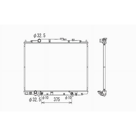 07 13 Ac M.D.X 3.7L V6 At 1R Pa Rad Fits 2001 Ford Focus