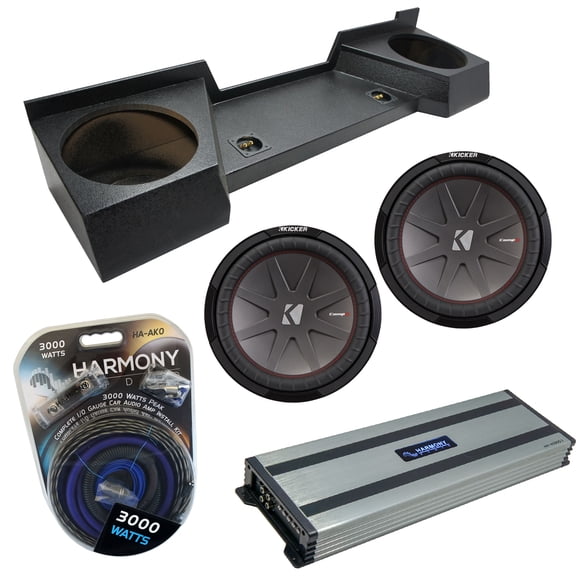 07-13 Chevy Silverado Ext Cab Kicker CWR12 Dual 12 Rhino Sub Box HA-A1500.1