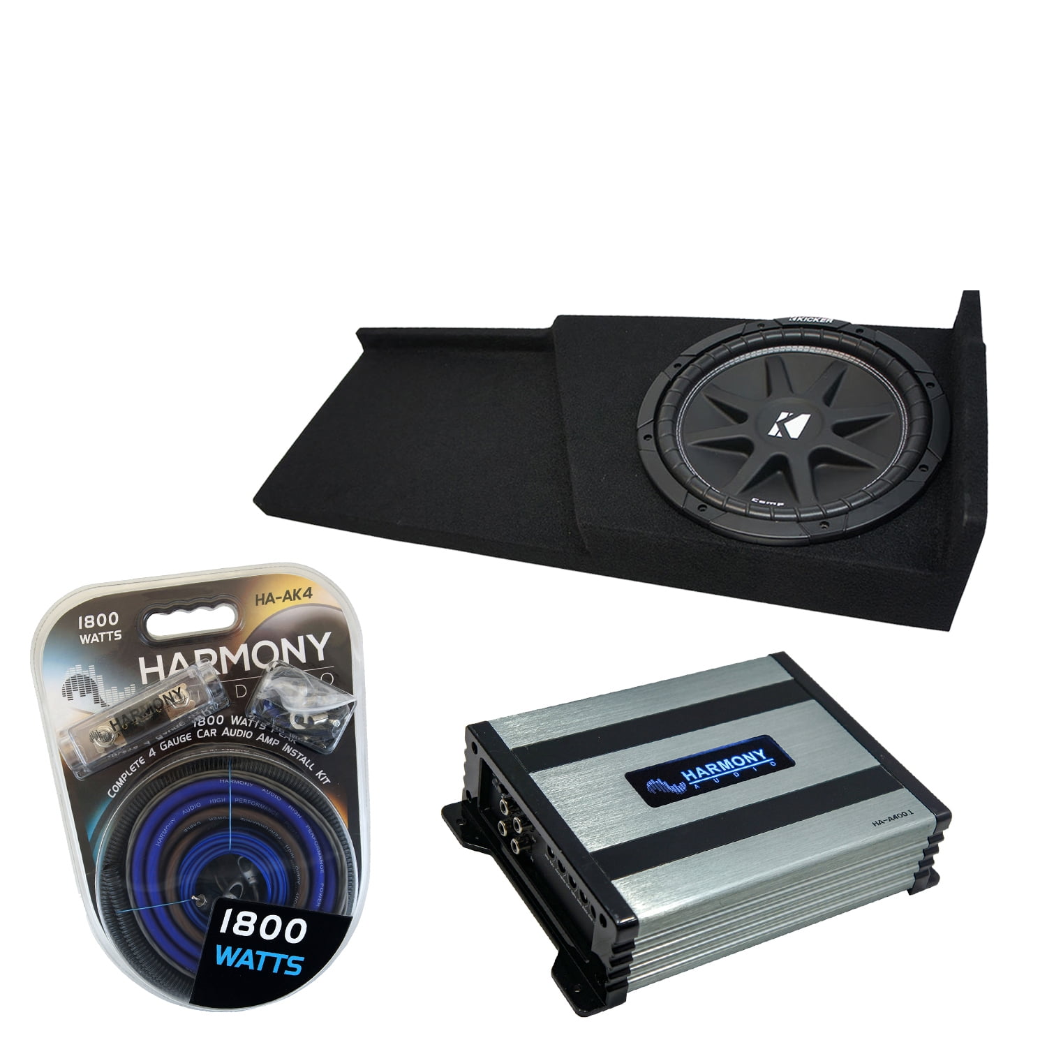 0713 Chevy Silverado Ext Cab Truck Kicker Comp C10 Single 10 Sub Box
