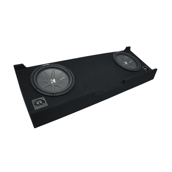 07-13 GMC Sierra Crew Cab Truck Kicker CompR CWR10 Dual 10" Sub Box Final 2 Ohm