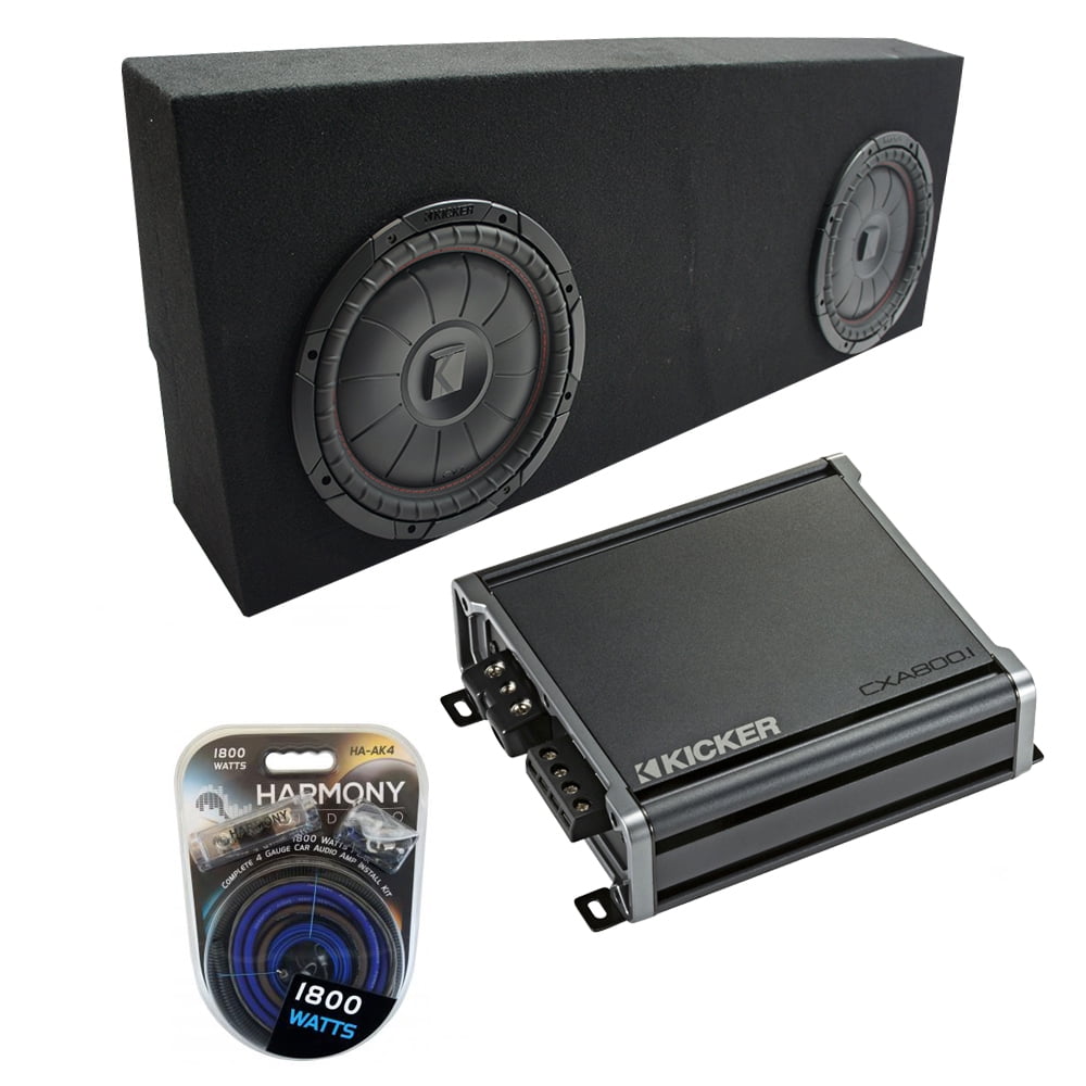 0713 Toyota Tundra Crew Max Kicker CompVT CVT12 Dual 12" Custom Sub