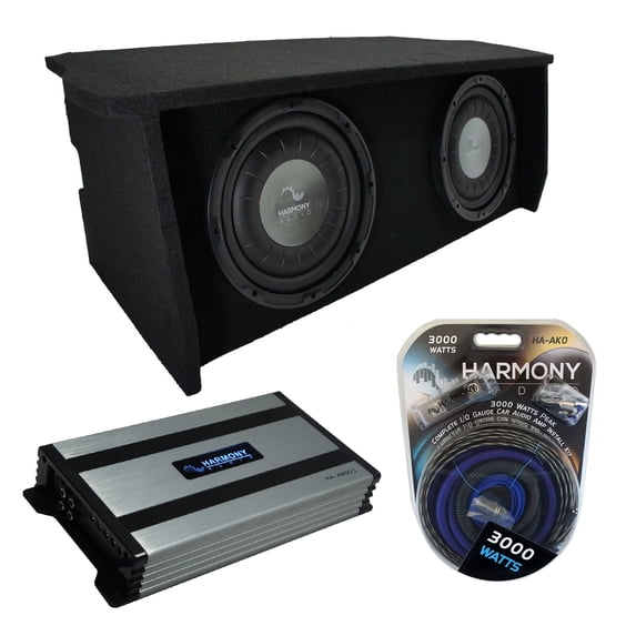07-18 Jeep Wrangler 2 Door Dual 12" Enclosure Harmony HA-F124 Sub Box HA-A800.1