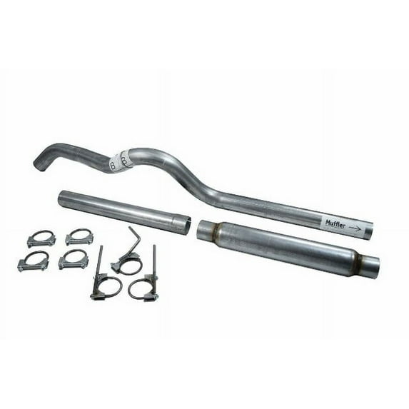 07-18 Jeep Wrangler JK 2 Door-4 Door 2.5" Single Exit Exhaust Kit Glasspack