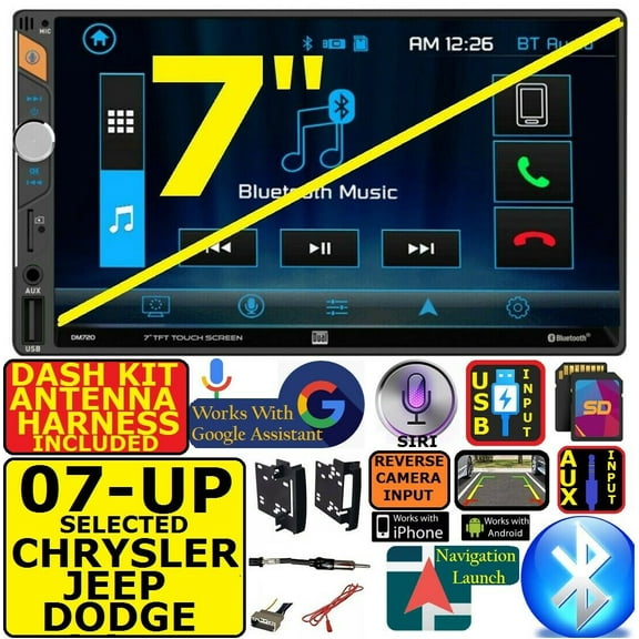 07 AND UP CHRYSLLER DUAL BLUETOOTH USB AUX SD CAR RADIO STEREO