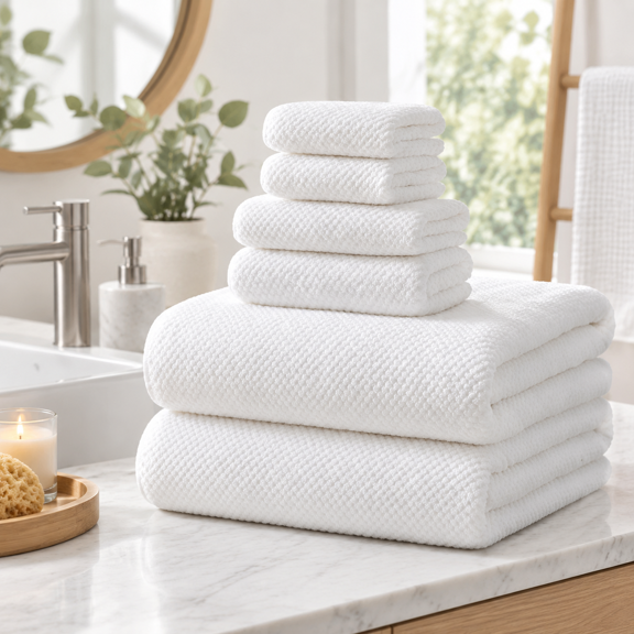 07_white Bath Sheets Set-6PCS 40x80 Inch Oversized Luxury Microfiber Towel Set