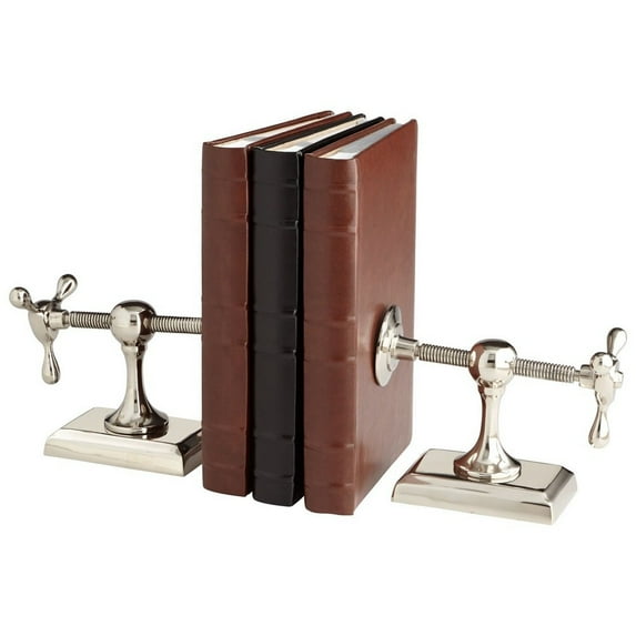 07034-Cyan lighting-HotandCold Bookend - 8.75 Inches Wide by 8 Inches High