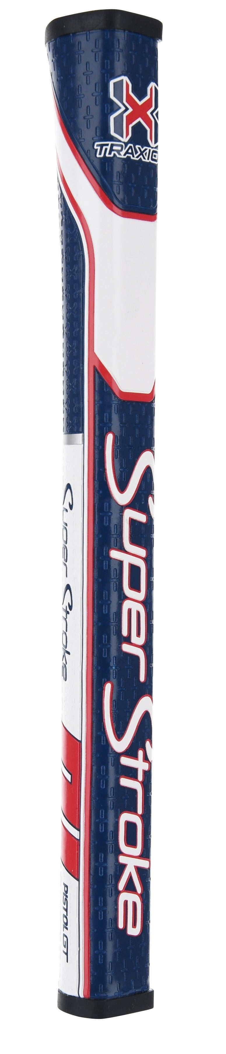 (071130) SuperStroke Traxion Pistol GT Tour Golf Putter Grip, Red/White/Blue Pistol GT Tour