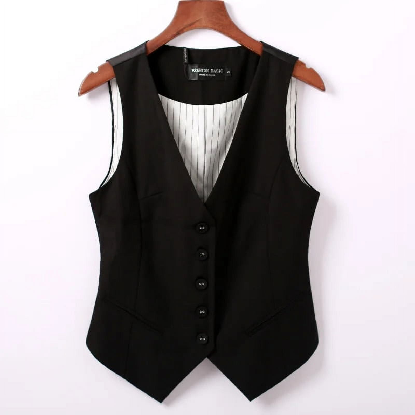 #0714 Spring Autumn Suit Vest Women Sleeveless Jacket Short Office Vest ...
