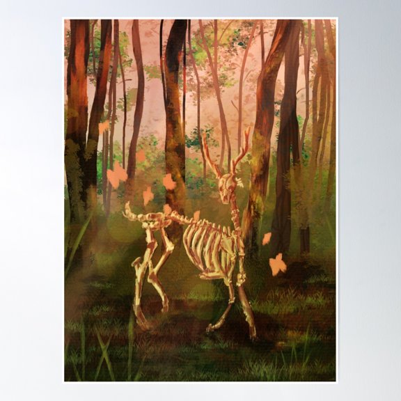 #072 Deer Of The Forest Poster Wall Art, Modern Wall Decor, 16x24 UNFRAMED