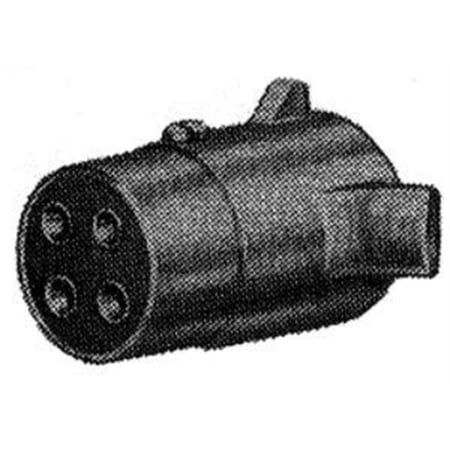 0723Pt Connector Plug 4-Pole D, Pacific Industrial Comp (Pico), EACH, CD, Metal