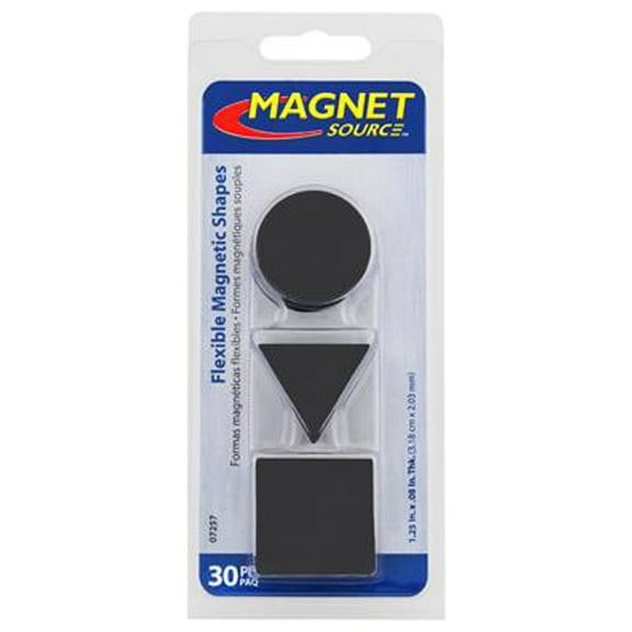 07257 30-Piece Flexible Magnetic Shapes - Quantity 6