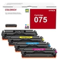 thumbnail image 1 of 075 075H High Page Yield Toner Cartridge Compatible for Canon 075 075H Toner Cartridge Set for Canon imageCLASS LBP646Cdw LBP647Cdw MF663Cdw MF665Cdw(Black, Cyan, Magenta, Yellow With Chip), 1 of 7