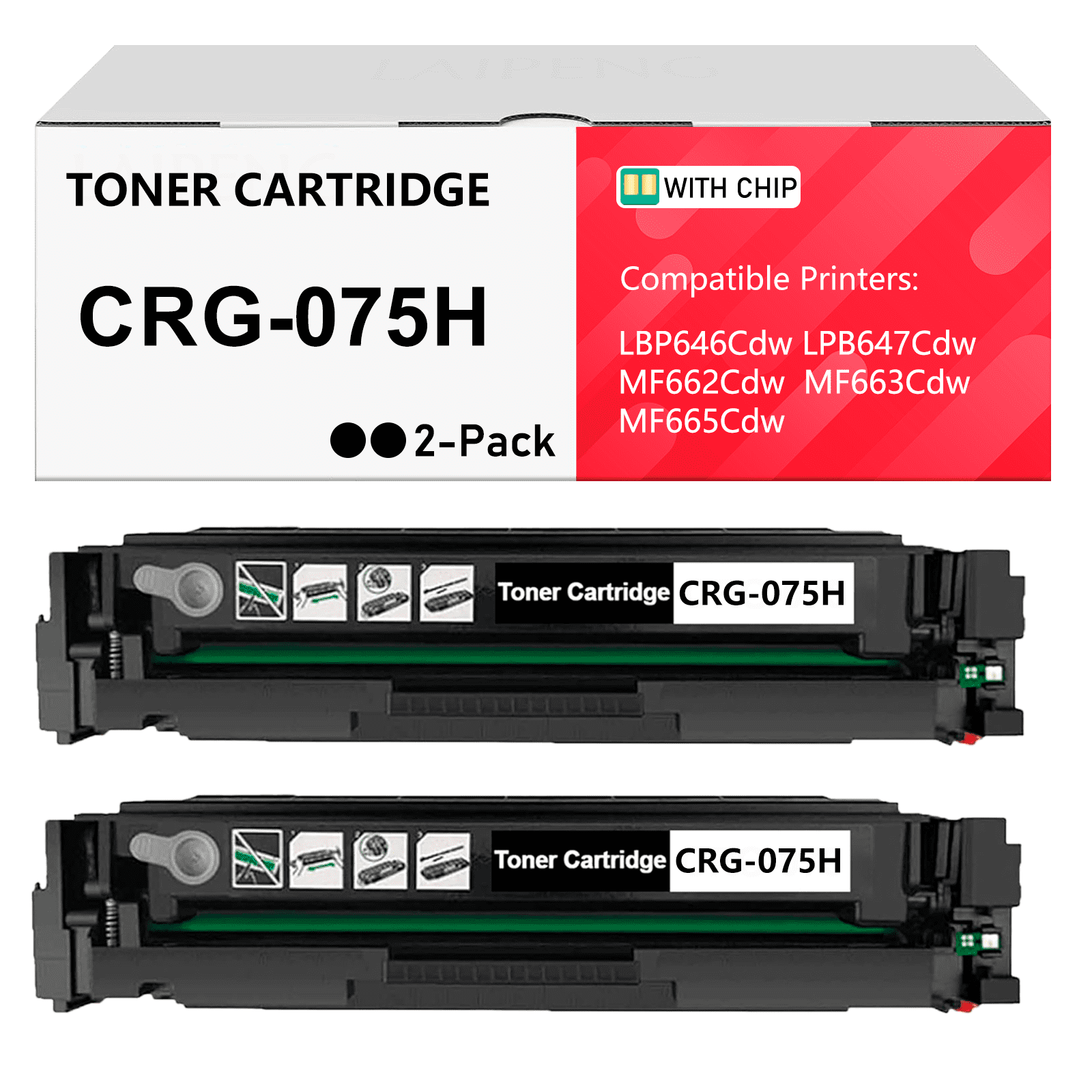075H CRG075H Toner Cartridge Compatible for Canon 075H Toner Cartridges ...