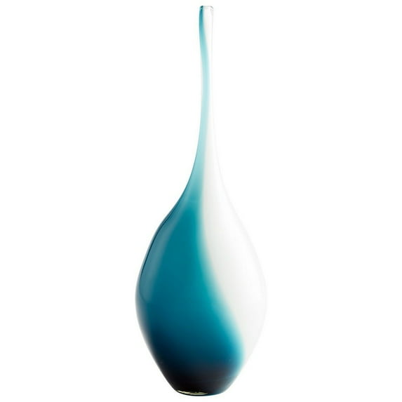 07831-Cyan lighting-small swirly Vase - 5.75 Inches Wide by 16.5 Inches High