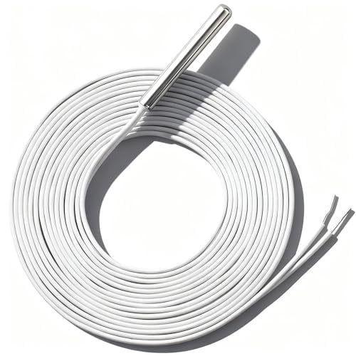 079 Slab Sensor Fits for Floor Temperature Sensing in Floor Heating Applications, Thin Casing Allows for Retrofit Installation Between Tile Spaces, 1 Pack$$Tools