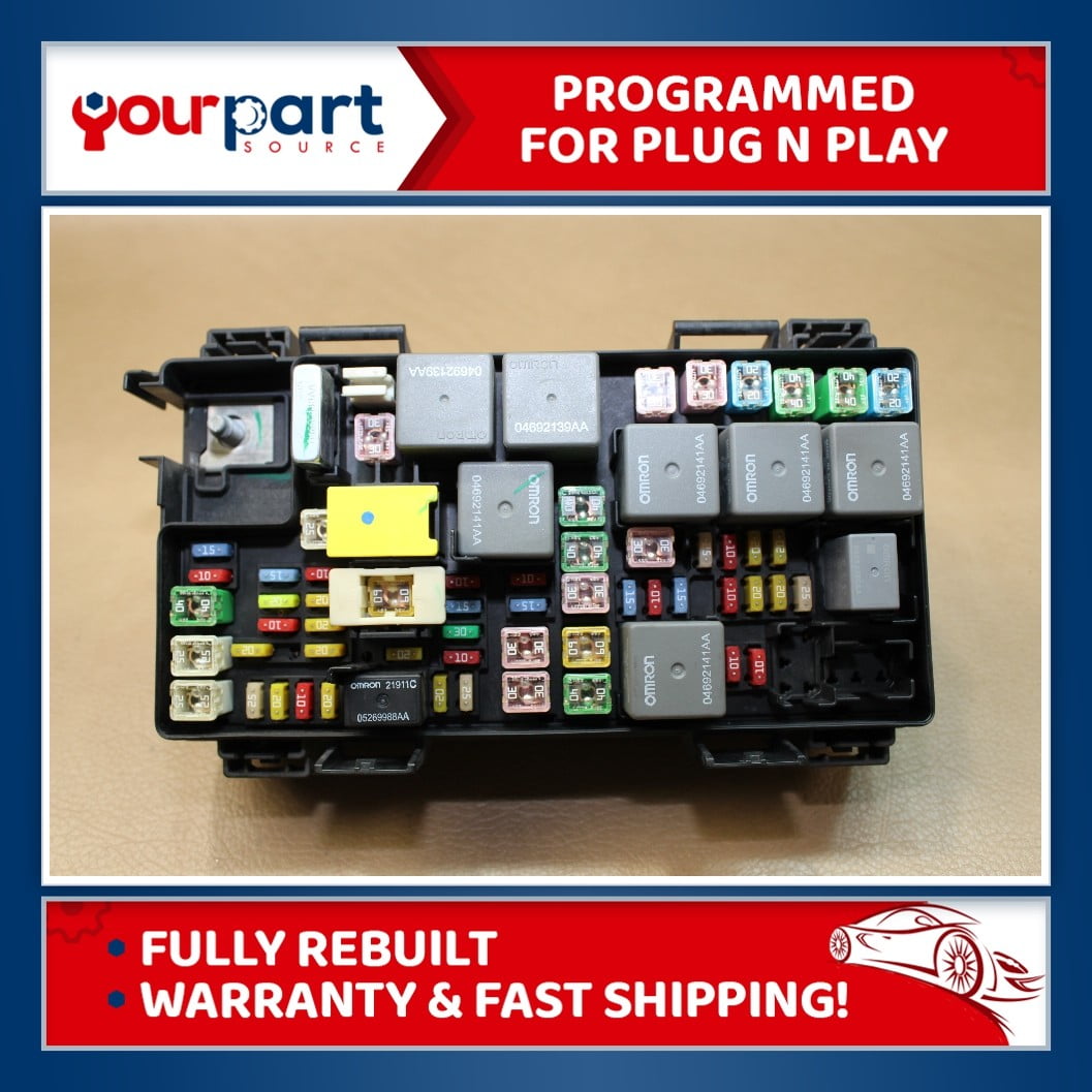 08 09 JOURNEY CARAVAN T&C TIPM TEMIC TOTALLY INTEGRATED FUSE BOX 56049720 REMAN TIPM