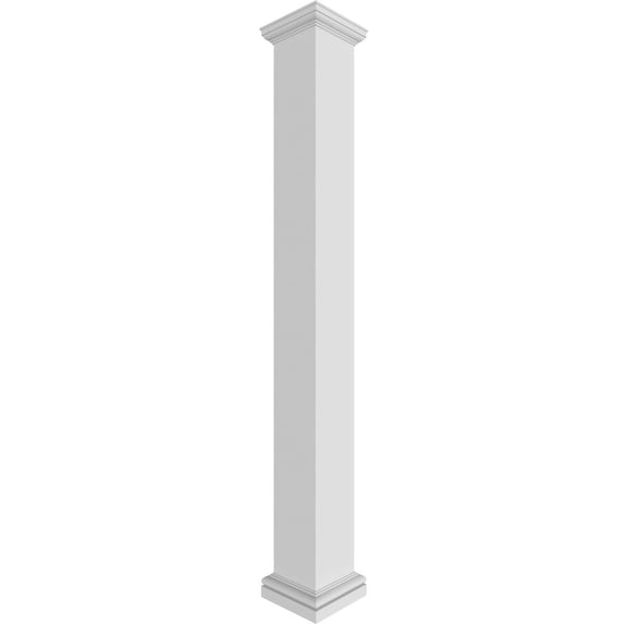 08"W x 06'H Craftsman Classic, Square Non-Tapered, Smooth Column, Tuscan Base, Tuscan Capital