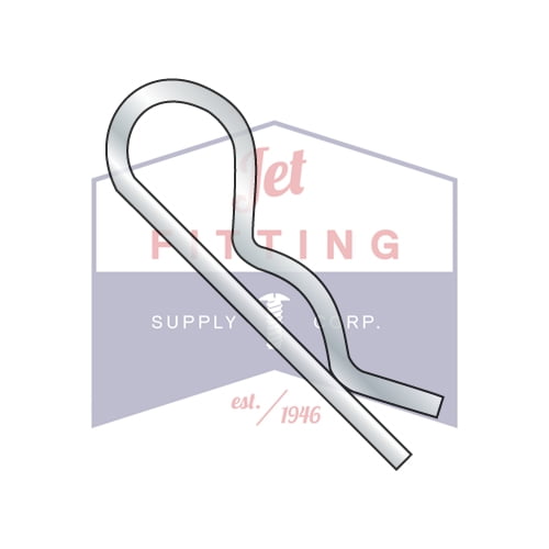 .080" x 1 9/16" Hitch (Bridge/Hair) Pins | Steel | Zinc Plated (Quantity: 3000)