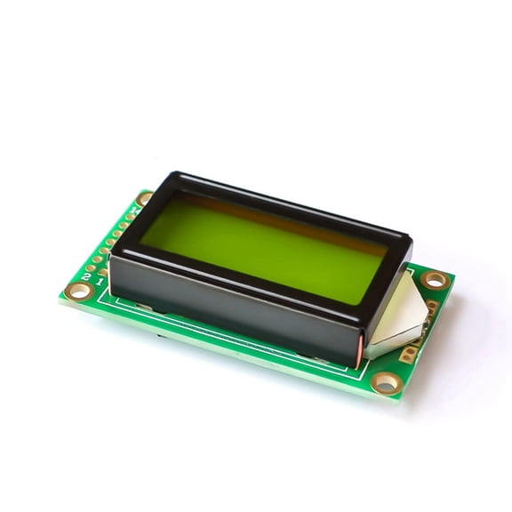 0802A Double Line 8x2 Character LCD Display Module Blue Green LED Backlight For Electronics Systems