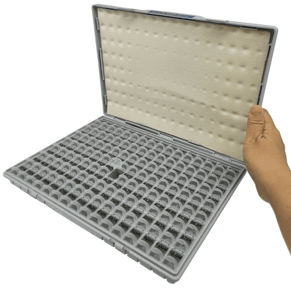 0805 SMD Resistor Kit, 1% Tolerance, 128 Values, 200pcs per Value (R08E24-200)