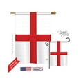 thumbnail image 1 of 08168 England St. Georges Cross 2-Sided Vertical Impression House Flag - 28 x 40 in., 1 of 1