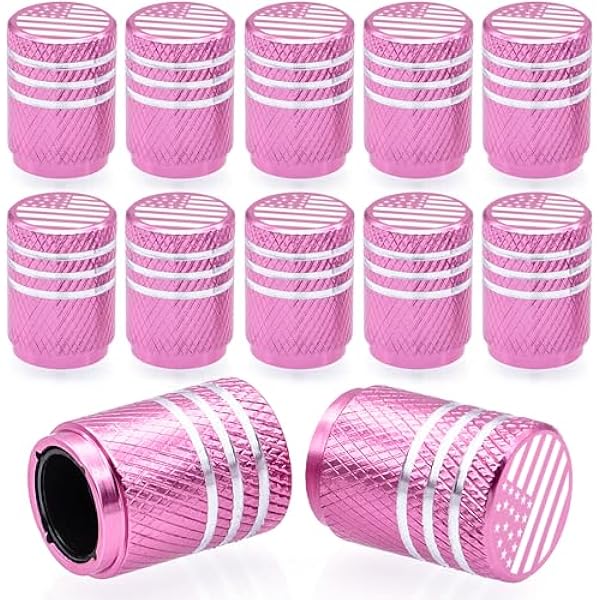 4x Aluminum Tire Valve Stem Caps – Black, Dustproof & Airtight (Universal)