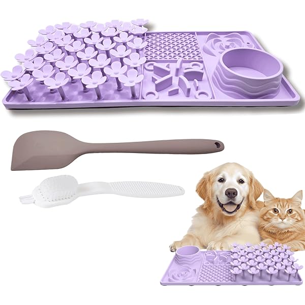 Photo inspiration: Fresh Look at 0829 3 Pcs Silicone Dog Lick Mat Slow Feeder With