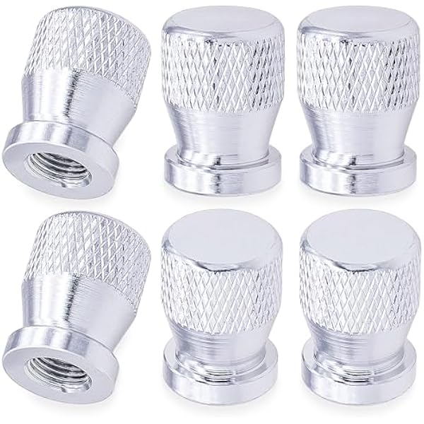 Irikdescia® - Pack 8 Tapones Válvula Neumáticos Coche/Moto | Aluminio Anodizado, Antigoteo, Universal Negro