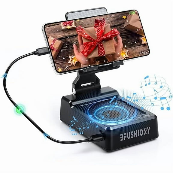 0829 Birthday Gifts for Men Women - Phone Stand with Wireless Speaker and Charger for iPhone/Android/Tablet, Unique Gift for Him Dad Mom Tech Gadgets