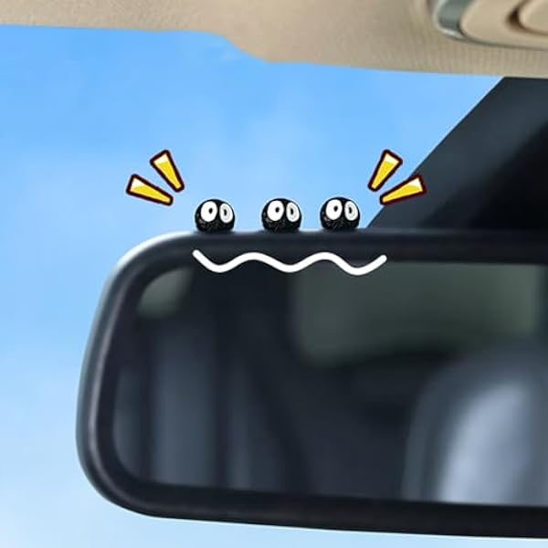 0829 Cute Soot Sprites Car Rearview Mirror Accessories for Car Interior ...