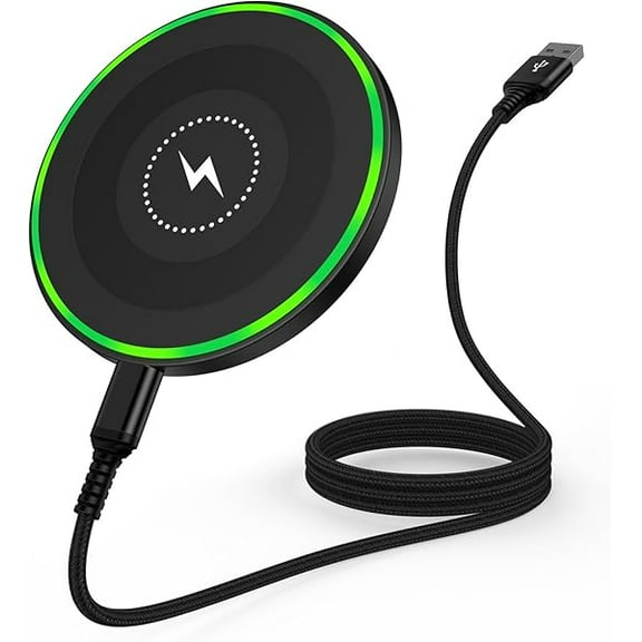 Samsung Wireless Charger Pad Fast Charging for Samsung Galaxy S25 Ultra S25 Edge S24 S23 S22 S21 S20 S10,15W Wireless Phone Charger Android Charging for iPhone 16 15 14 13,Google Pixel 9 8