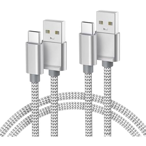 0829 USB Type C Charger Cable 10FT 2Pack,Nylon Charging Cord for iPhone 16 16e 15 ,Samsung Galaxy Z Flip Fold,S9 S10 S10E 10E S25 S24 Plus Ultra,A55 A54,Google Pixel 6 5 4 XL