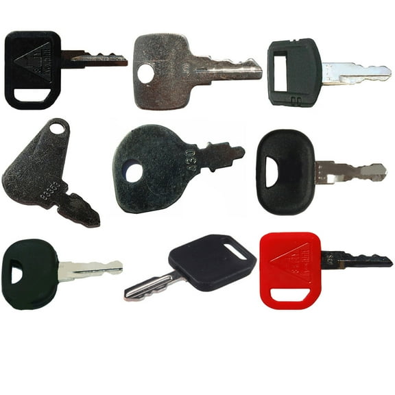 9pcs Heavy Equipment Key Set Fits Hustler Replaces 083022