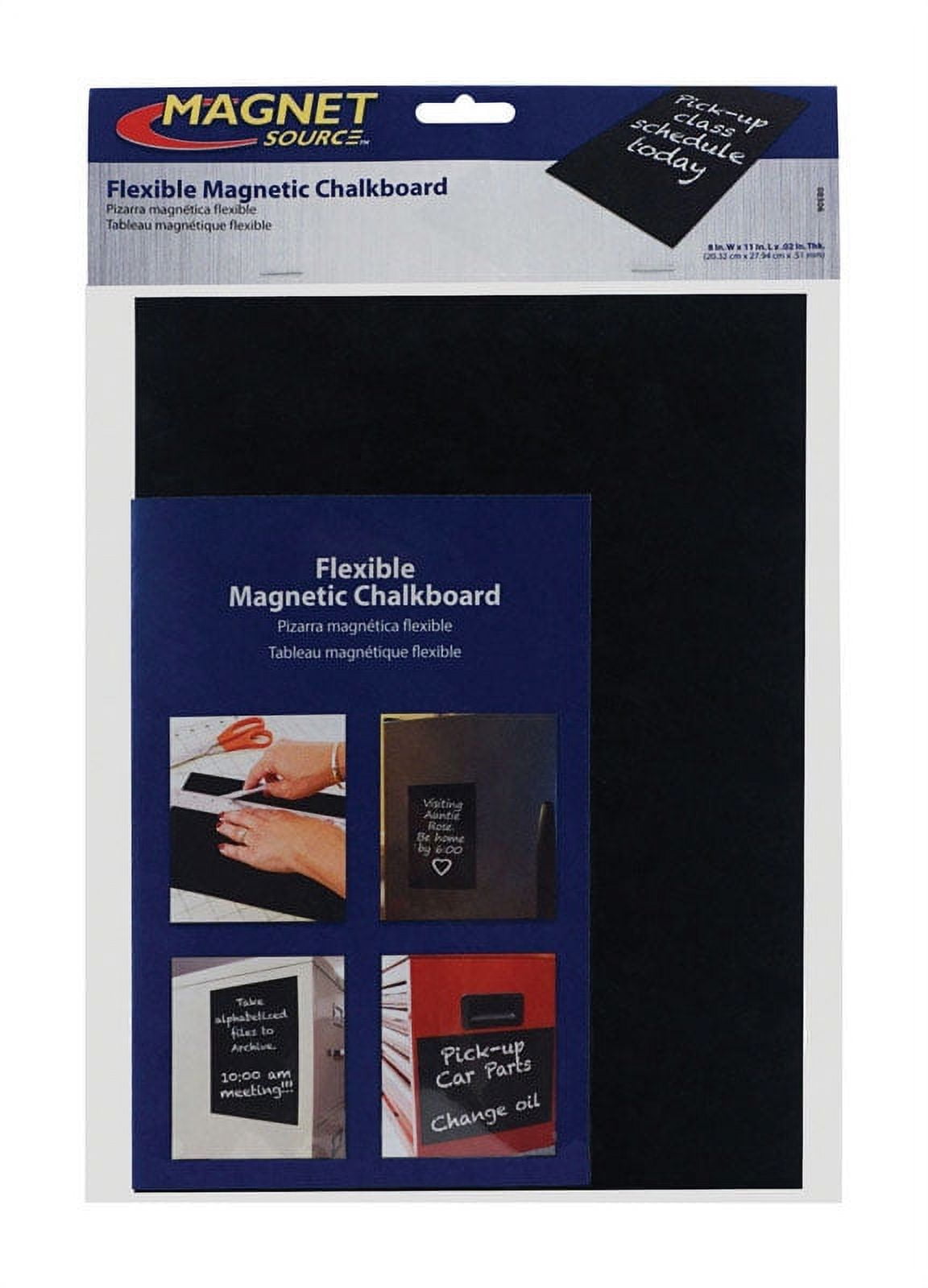 08506 8"W x 11"L x.02" Thk Flexible Chalkboard