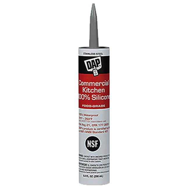 08660 9.8 oz. Stainless Steel Silicone Kitchen Caulk