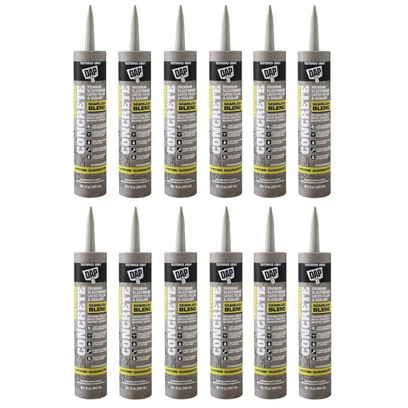 DAP Premium Textured Concrete Elastomeric Filler and Sealant - Durable - 10.1 fl oz