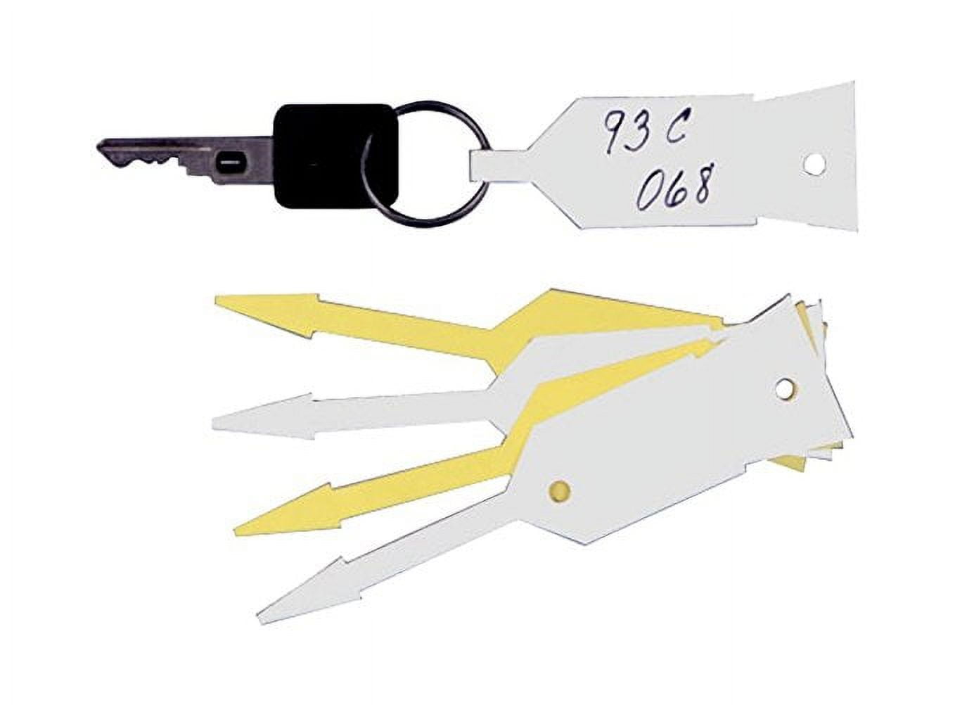 086Y Yellow Disposable Key Tag