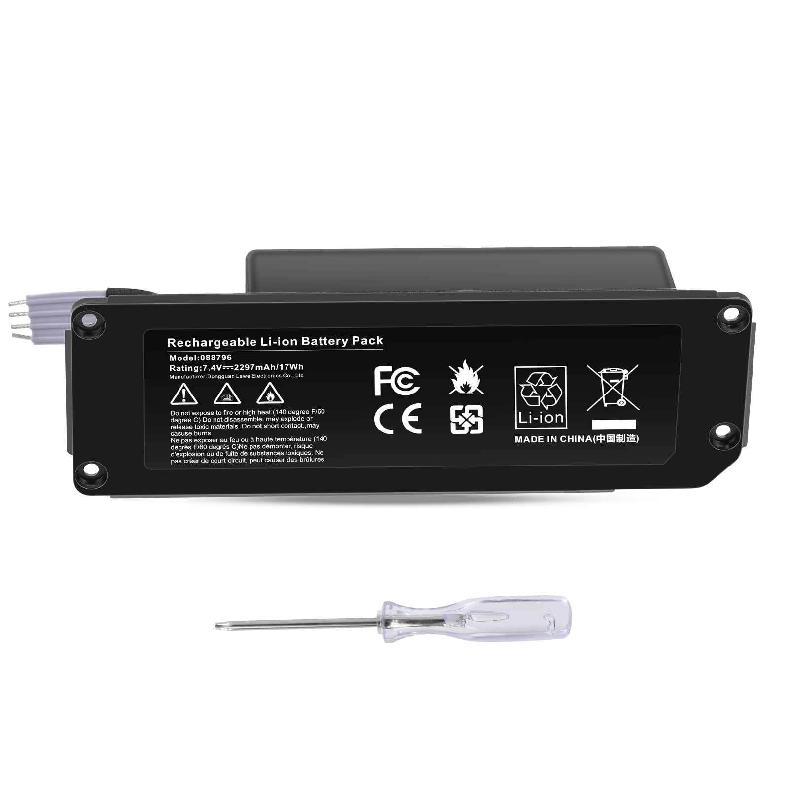 088796 088789 088772 Bluetooth-luidsprekerbatterij Compatibel met Soundlink Mini 2 Series (7.4V 17Wh